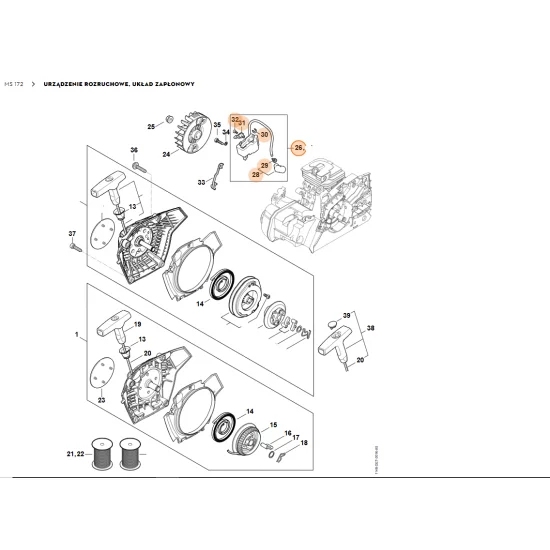 STIHL  Moduł zapłonowy 1148 400 1304